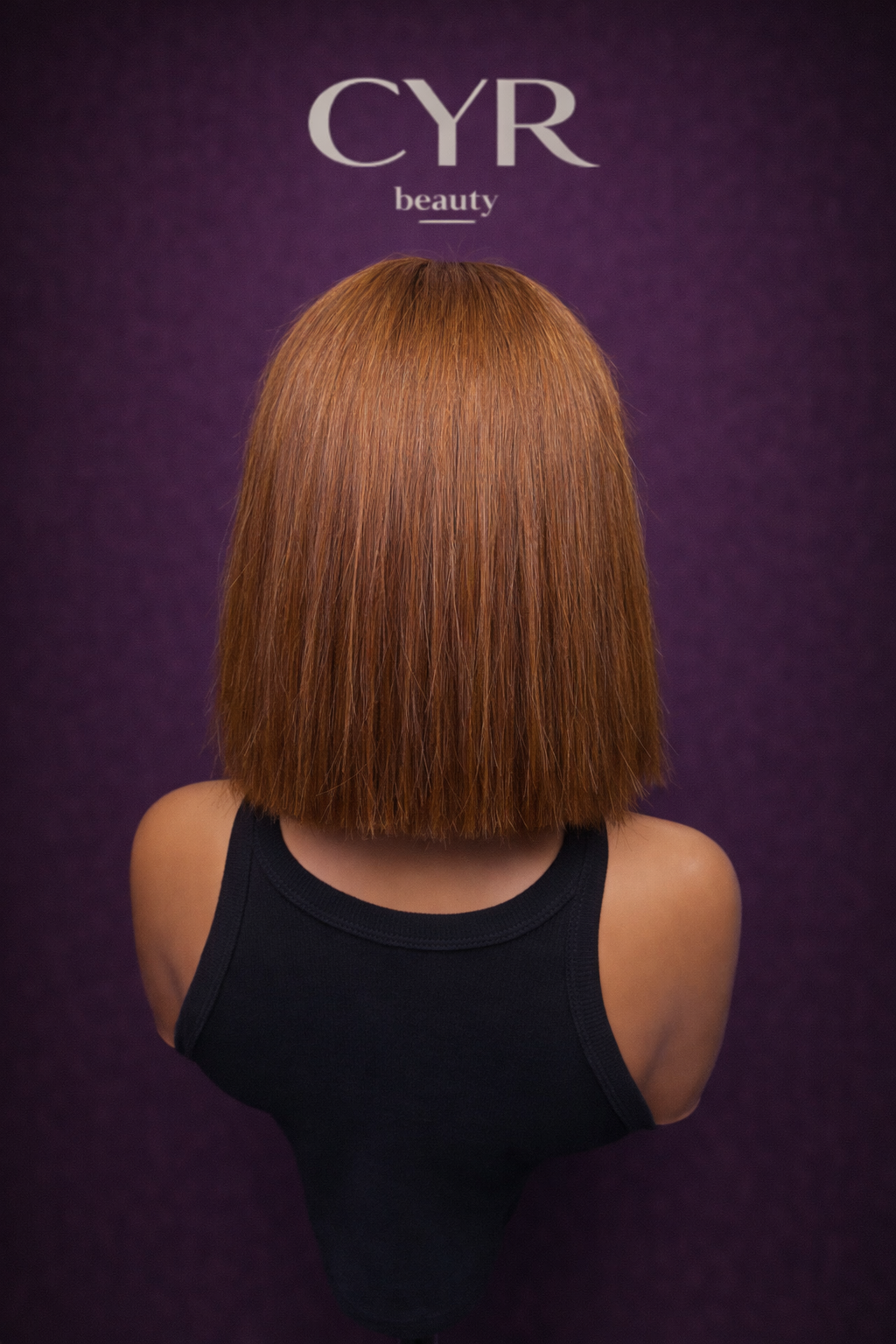 MILA — Raw Auburn Precision Bob Wig | Vietnamese Human Hair, 2×6 HD Closure