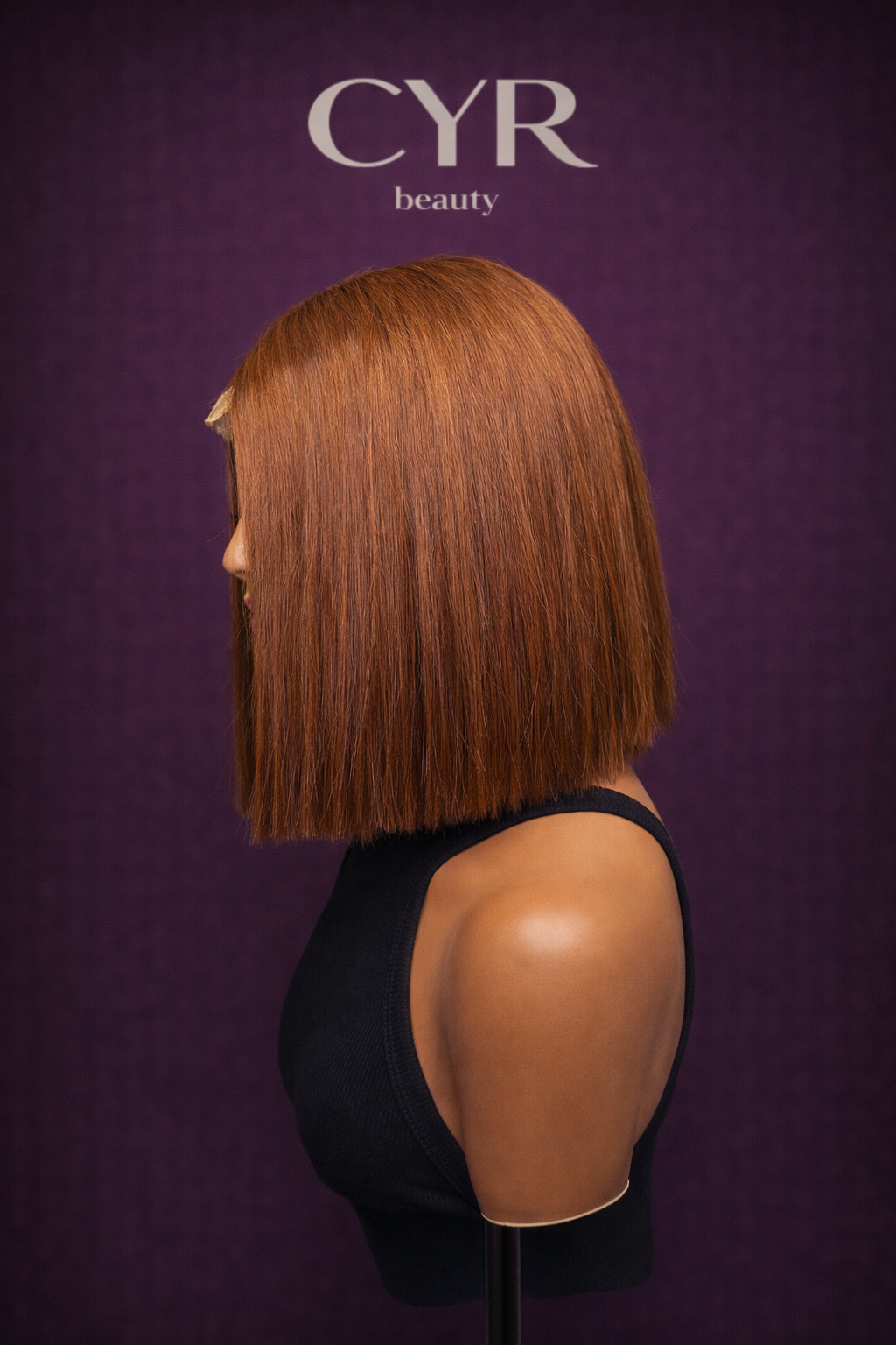 MILA — Raw Auburn Precision Bob Wig | Vietnamese Human Hair, 2×6 HD Closure